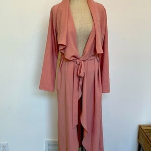 Kate Kasin Long Chiffon Cadigan Cover Up